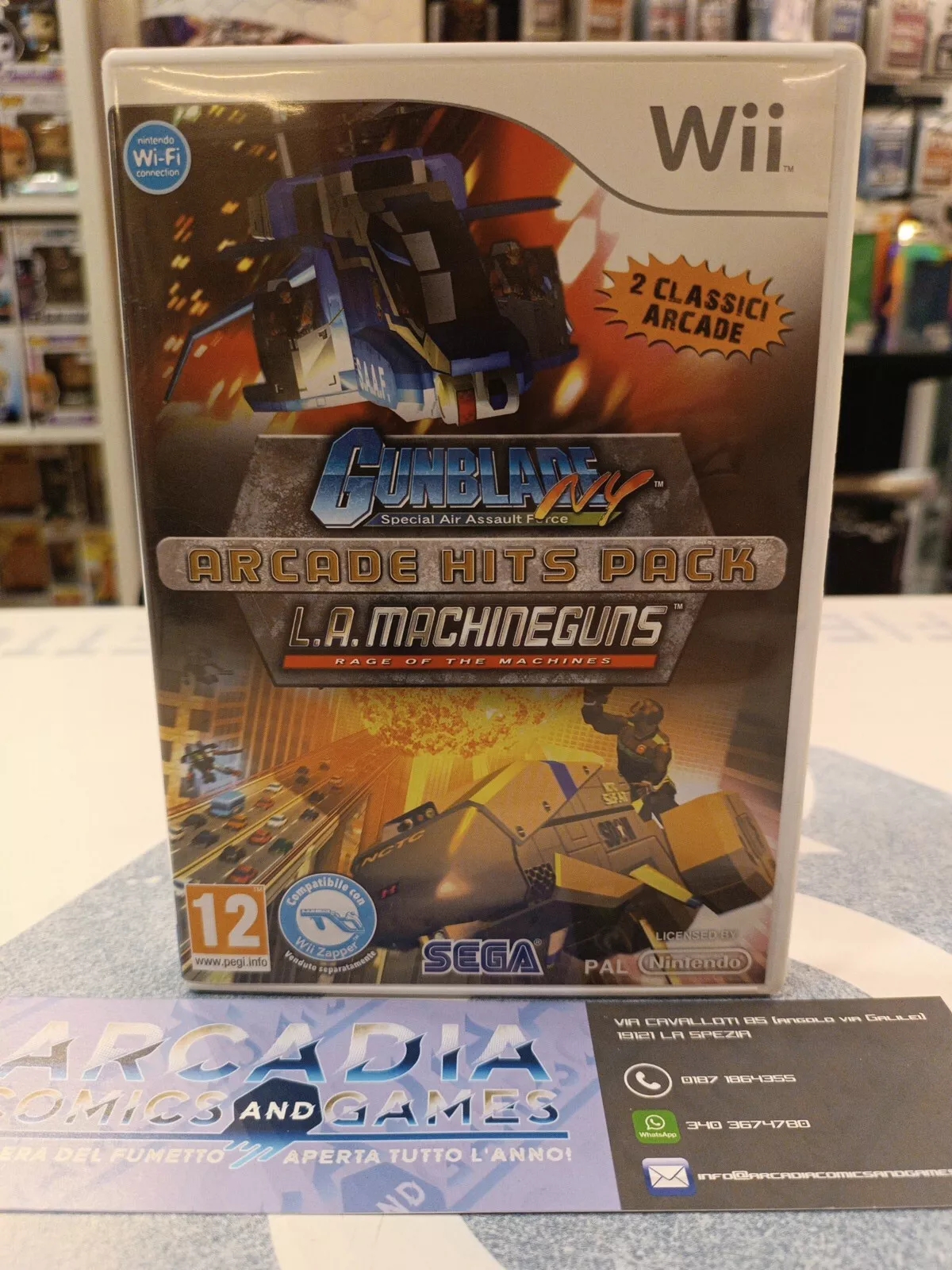 Gunblade Special Air Assault Force + L.A Machineguns Wii Completo